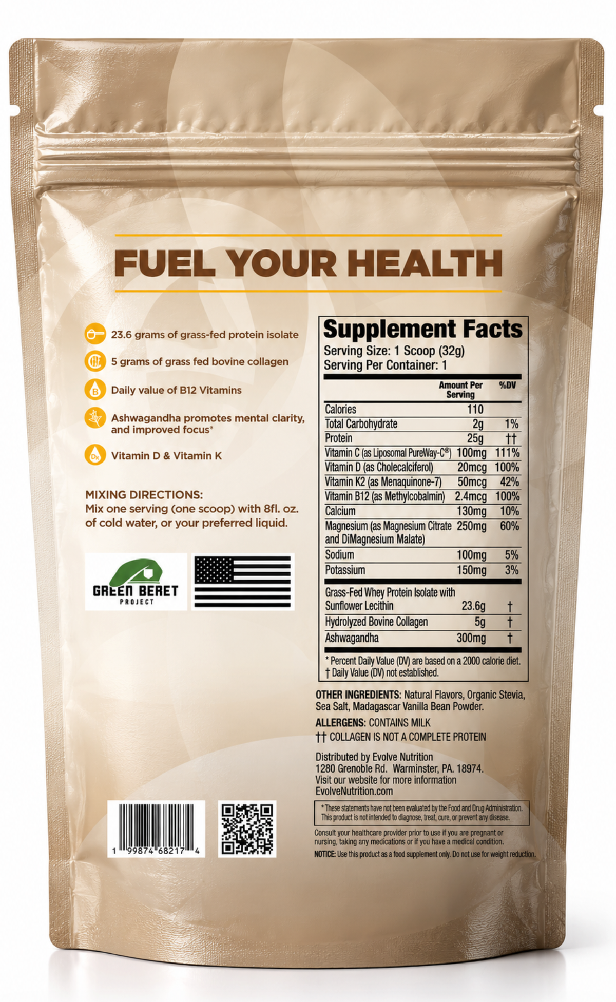 Elevate Blend Vanilla Bean back